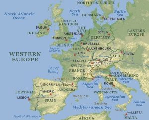 Western Europe Map
