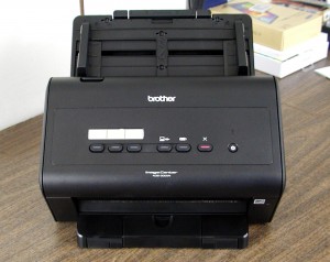 As can be seen, the ImageCenter ADS-3000N is a staid and compact unit.